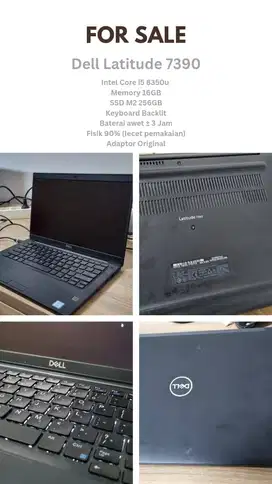 Laptop Dell 7390 Core i5 Gen 8 + Bonus