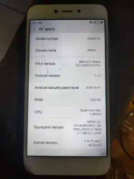 jual hp Redmi 5 3/32