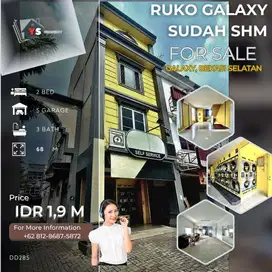 GALAXY BEKASI RUKO 3 LANTAI PARKIRAN 5 MOBIL SUDAH SHM DD285