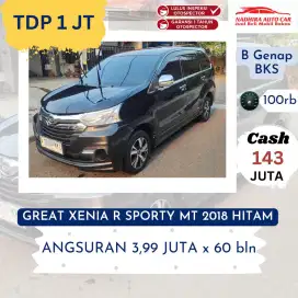 Promo TDP 1 Juta Great Xenia R Sporty MT 2018 Hitam
