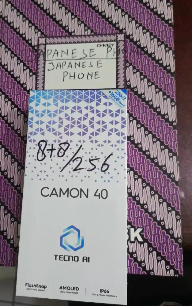 Tecno camon 40 8/256 new resmi