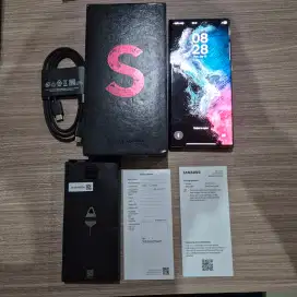 Jual Samsung S22 Ultra 12/256 Burgundy Fullset