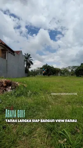 Tanah Langka View Danau dijual di Araya Golf Malang