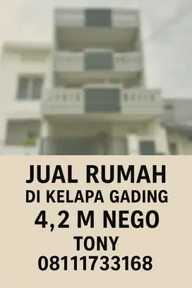 Rumah eks dokter murah di kelapa Gading