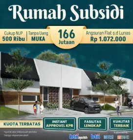 Rumah Subsidi singosari dp 500 rb saja