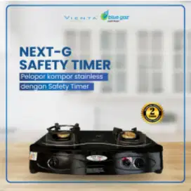 Kompor Blue Gaz Vienta dengan seri Glassio.