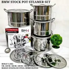 panci set
Stockpot steamer