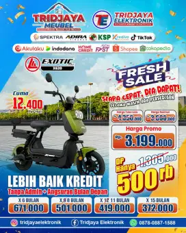 SEPEDA LISTRIK CASH DAN KREDIT