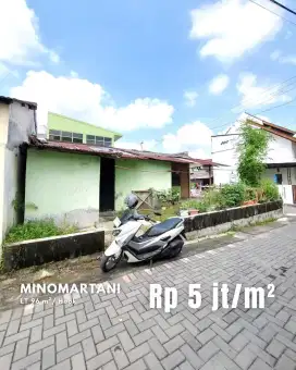 Dijual Tanah Hook Strategis Bonus Bangunan di Minomartani