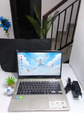 [BEZELESS] Laptop Desain Bonus PES Asus Vivobook S14 Ram 8Gb Dual vga