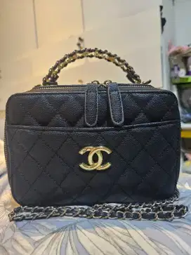 PRELOVED / SECOND TAS CHANEL VANITY HANDLE CAVIAR PREMIUM