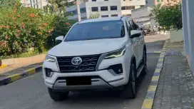 Toyota fortuner vrz tetradrive 4x4 matic 2020 pakai 2021 putih diesel
