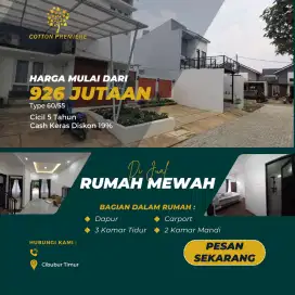 Hunian mewah harga murah dekat sekolah al azhar metland cibubur