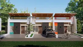 Cluster pinggir jalan raya 2.5 lantai + rooftop cipayung jakarta timur