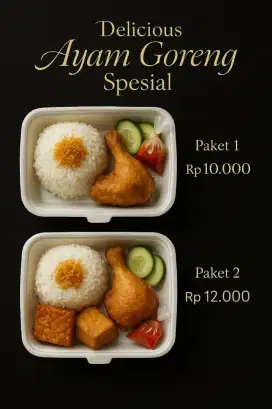 Paket nasi ayam