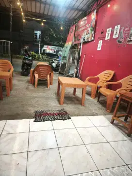 Kursi Meja Plastik Warkop