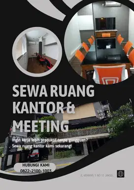 Disewakan Ruang Meeting dan Ruang Kantor Harian