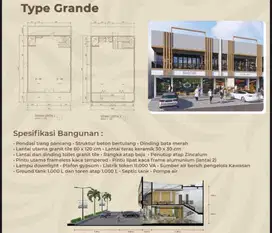 Dua Ruko baru  di paskal hyper lokasi prime strategis disewakan