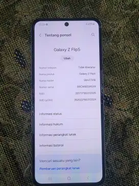 Samsung Z Flip 5 5g 8/512 gb , Sesuai deskripsi