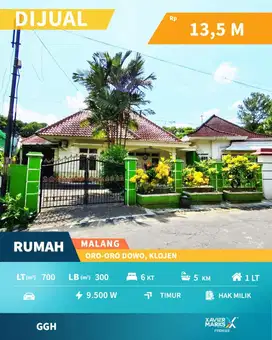 DIJUAL CEPAT RUMAH TERAWAT AREA JALAN GUNUNG-GUNUNG, KLOJEN MALANG