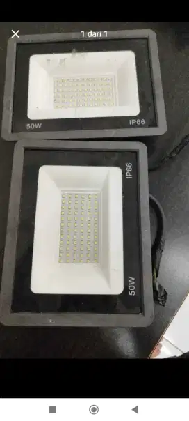 lampu sorot LEd kondisi apa adanya 2 pcs