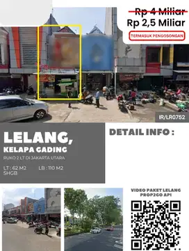 Investasi Menarik Ruko 2 Lantai di Kelapa Gading, Jakarta Utara