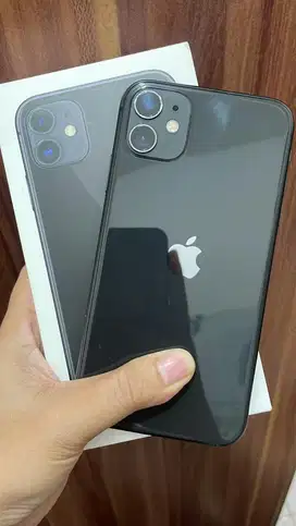 Dijual murah iphone 11 128gb Black ex ibox (Tam PA/A)