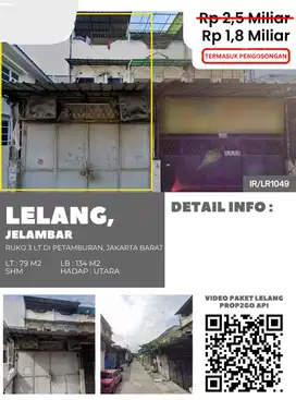 Investasi Ruko 3 Lantai di Jelambar, Jakarta Barat