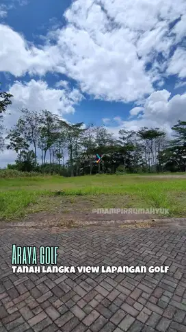 Tanah Kavling langka view Golf di Araya Malang