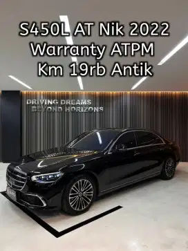 Mercedes Benz S450 2022 Hitam S450L AT Mercy ATPM B1740UAI Km19rb