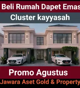 Jual rumah 2 Lt Lokasi strategis ,bebas banjir ,aman dan nyaman !!!