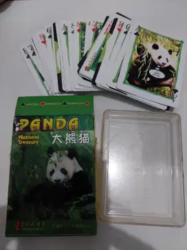 Kartu remi gambar panda souvenir merchandise dr cina