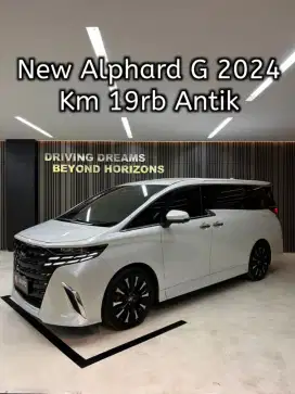 New Alphard 2.5 G Bensin AT 2024 Putih Km19rb B81BOB Nik 2023