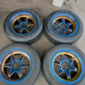 Velg samlong pelangi ring 18x9,5 6x139,7 ET 20 ban 265/60 R18 4pcs