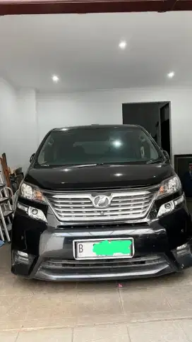 TOYOTA VELVIRE TAHUN 2010 HITAM PAJAK HIDUP NAMA SENDIRI