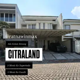 Dijual Rumah Minimalis Citraland ada Kolam renang
