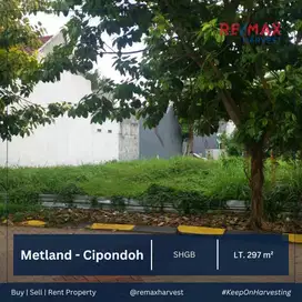 Dijual Cepat, Murah !! Tanah/Kavling Hoek DI METLAND, CIPONDOH