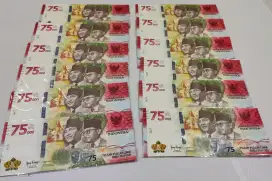 Uang 75 Ribu UPK - Asli 12 Lembar