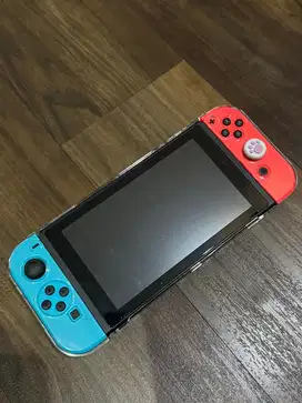 Nintendo switch v1 + 3 game fisik + 2 joy stick