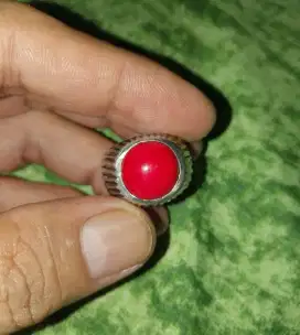 Cincin perak marjan bombay