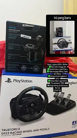 LOGITECH G923 RACING WHEEL AND PEDALS