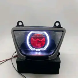 Lampu Ninja RR New Set Biled AES Double Laser Lampu Depan Ninja RR