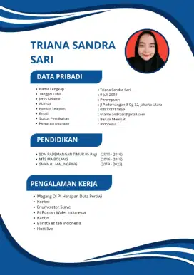info loker, kalo ada yang dibayar harian langsung