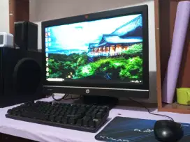 Pc AIO editing HP (intel core i5 gen4 + ram 8gb + monitor 22 inch)