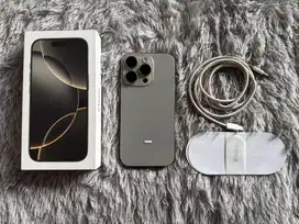 Iphone 16 Pro 256GB Natural Titanium BH 100% Garansi iBox April 2026