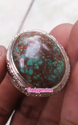 Batu Pirus Persia Beras kutah-Pirus Persia beras wutah serat merah