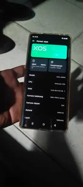 Infinix note 40 5g pro plus ram 12+12/256