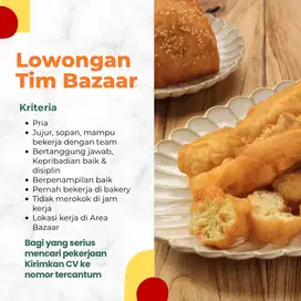 Lowongan kerja Tim Bazaar