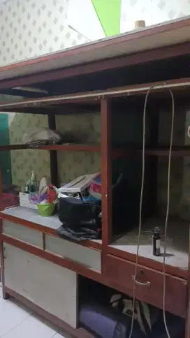 Gerobak bekas nasi goreng masih mantap