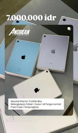 Ipad Air 5 64 gb wifi second ibox